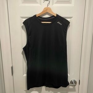 Asics Sleeveless Running Top in Black